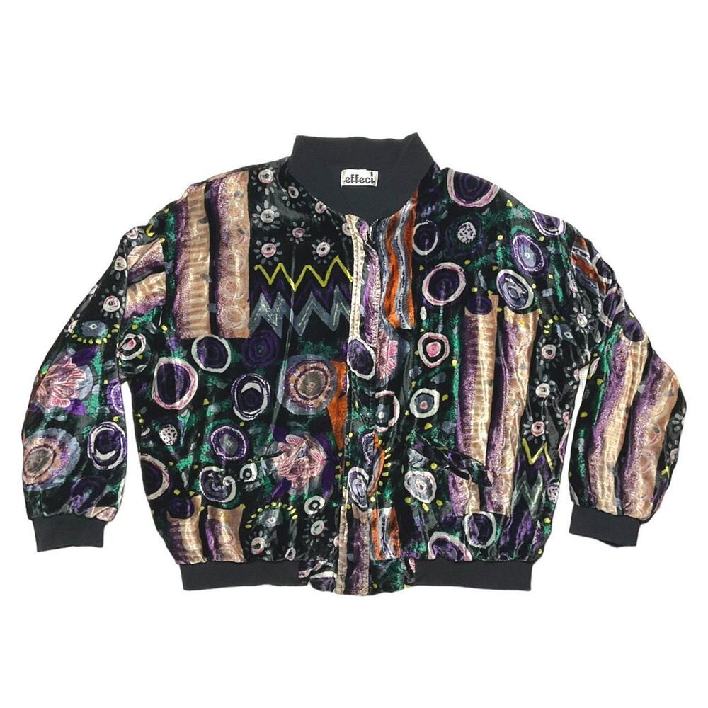 Vintage bomber jacket velvet